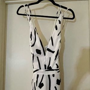 Black and White Semi-Formal Jumpsuit